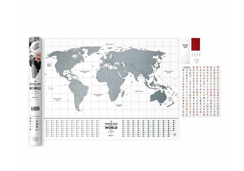 зображення 12 - Скретч карта світу 1DEA.me Travel Map Flags World (англ) (тубус 60*80см)