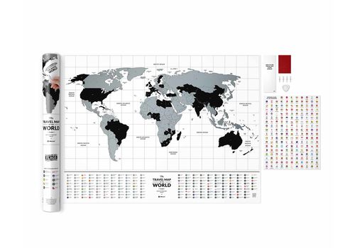 фото 13 - Скретч карта мира 1DEA.me Travel Map Flags World (англ) (тубус60*80cм)