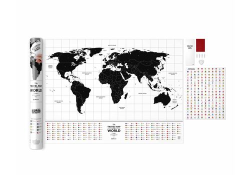 зображення 14 - Скретч карта світу 1DEA.me Travel Map Flags World (англ) (тубус 60*80см)