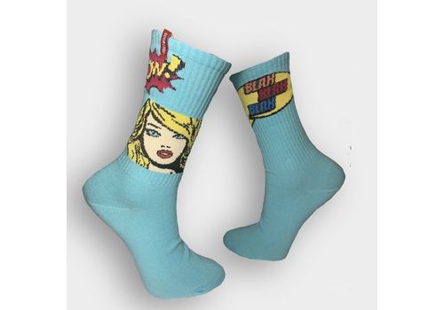 фото 1 - Шкарпетки Driftwood Socks "Pop UP Girls" голубые