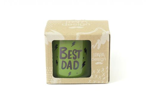 фото 2 - Кружка Papadesign "Best dad" зеленая 350 мл