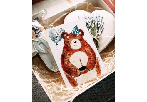 фото 1 - Открытка "З Днем народження Ведмедик" Stella Sun Studio