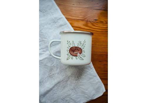 фото 2 - Металическая эмалированая чашка "Лисичка" Stella Sun Studio