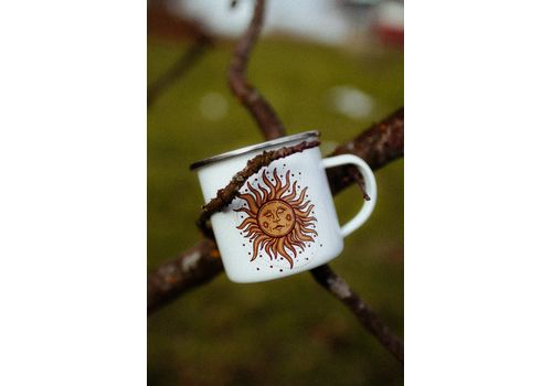 фото 1 - Металическая эмалированая чашка "Сонце і місяць" Stella Sun Studio