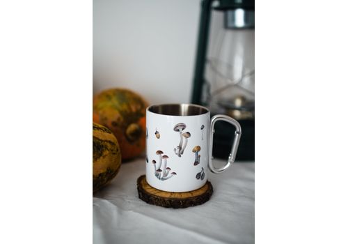 фото 1 - Металическая чашка с карабином "Грибочки" Stella Sun Studio