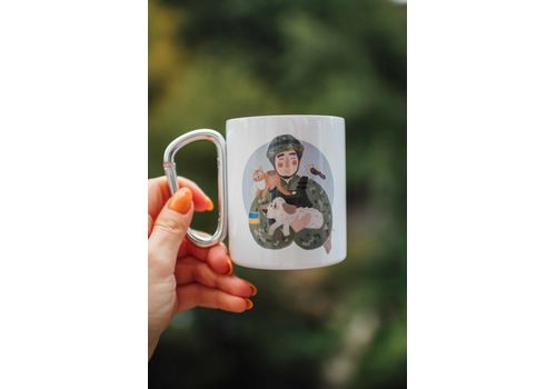 фото 1 - Металическая чашка с карабином "Захисник" Stella Sun Studio