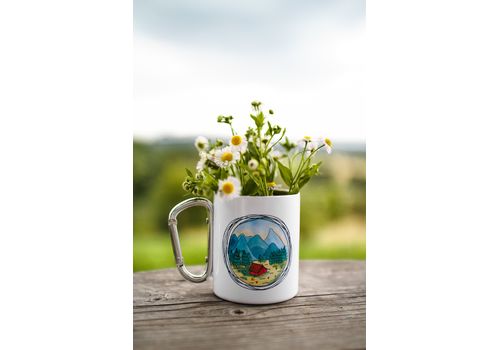 зображення 1 - Металева чашка з карабіном "Гори і море" Stella Sun Studio