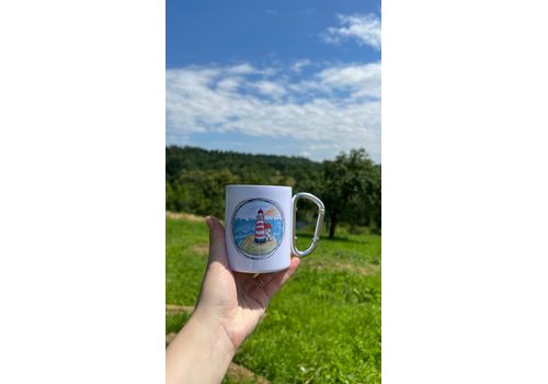 зображення 2 - Металева чашка з карабіном "Гори і море" Stella Sun Studio