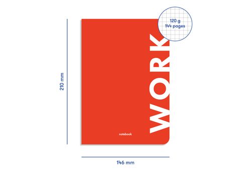 зображення 4 - Блокнот "Work" червоний ORNER