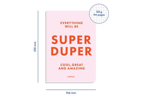 зображення 4 - Блокнот Orner "SUPER DUPER" рожевий