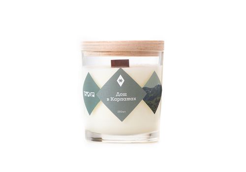 фото 1 - Свічка Дощ в Карпатах 250 мл Turbota Candles