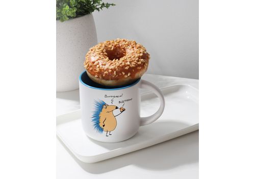 фото 8 - Чашка с Ежом Вигрібаєш Відгрібаю Gifty