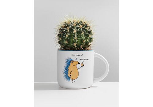 фото 9 - Чашка с Ежом Вигрібаєш Відгрібаю Gifty