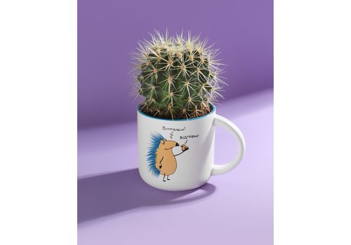 фото 10 - Чашка с Ежом Вигрібаєш Відгрібаю Gifty