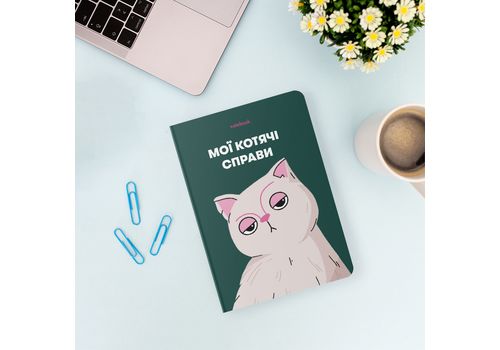 зображення 4 - Блокнот "Мої котячі справи" зелений ORNER