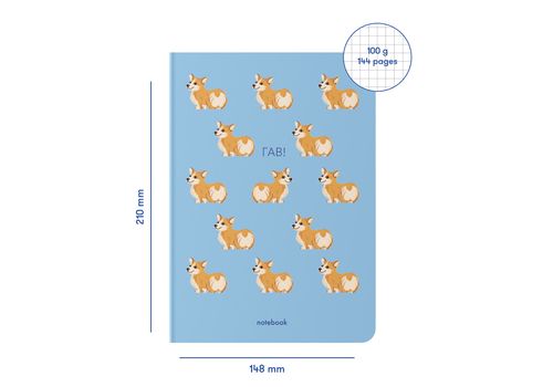 зображення 2 - Блокнот "Гав! Коргі" синій ORNER