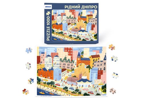 фото 4 - Пазл Родной Днепр 1000 элементов ORNER