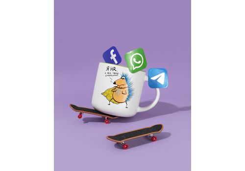 фото 5 - Чашка с Ежом HR-герой Gifty