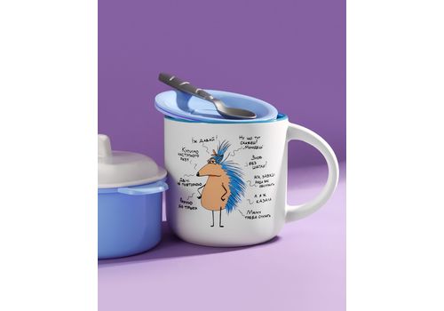 фото 8 - Чашка с Ежом Мамина правда Gifty