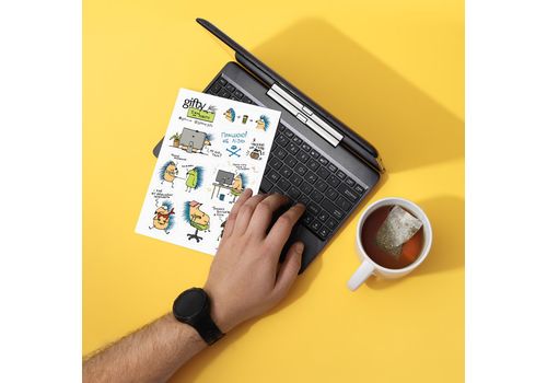 фото 7 - Набор наклеек Їжак на роботі Gifty