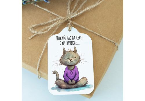 фото 3 - Открытка "Шукай час на себе" Wood Posters