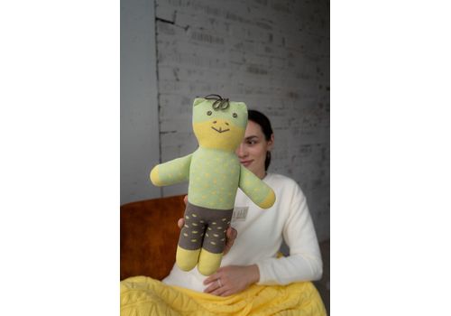 зображення 7 - М'яка еко- іграшка ручної роботи Діно Віллі, 32 см SVMR