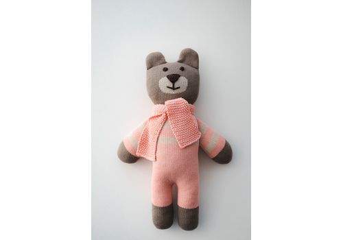 зображення 1 - М'яка еко- іграшка ручної роботи Ведмедик Сем коричневий 32 см SVMR