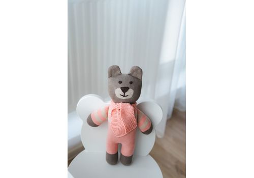 зображення 2 - М'яка еко- іграшка ручної роботи Ведмедик Сем коричневий 32 см SVMR