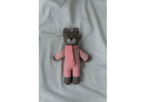 зображення 3 - М'яка еко- іграшка ручної роботи Ведмедик Сем коричневий 32 см SVMR