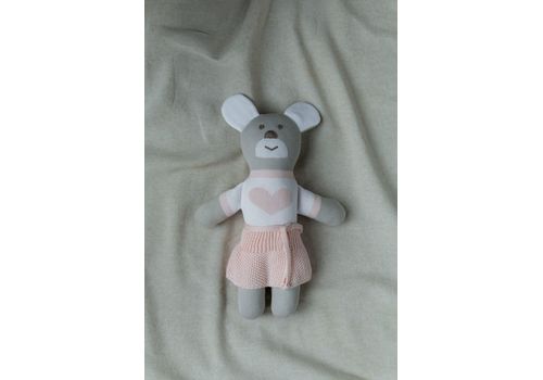 зображення 2 - М'яка еко- іграшка ручної роботи Мишка Франя бежевий 32 см SVMR