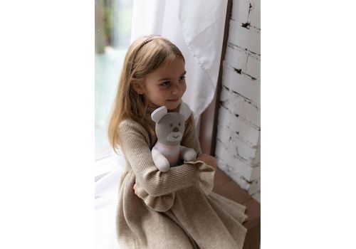 зображення 3 - М'яка еко- іграшка ручної роботи Мишка Франя бежевий 32 см SVMR