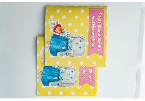 зображення 5 - М'яка еко- іграшка ручної роботи Зайчик Єва блакитний 32 см SVMR