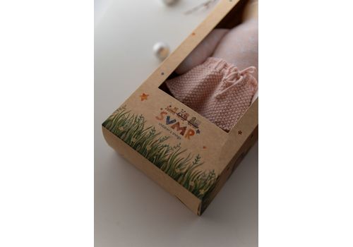 зображення 8 - М'яка еко- іграшка ручної роботи Котик Тіна бежевий 32 см SVMR