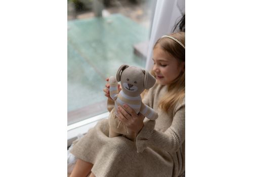 зображення 5 - М'яка еко- іграшка ручної роботи Песик Стефанійка 32 см SVMR