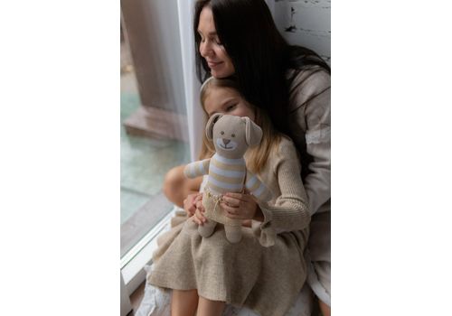 зображення 7 - М'яка еко- іграшка ручної роботи Песик Стефанійка 32 см SVMR