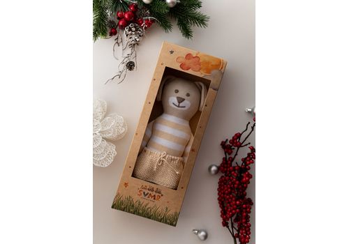 зображення 1 - М'яка еко- іграшка ручної роботи Песик Стефанійка 32 см SVMR