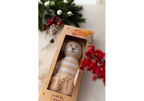 зображення 11 - М'яка еко- іграшка ручної роботи Песик Стефанійка 32 см SVMR