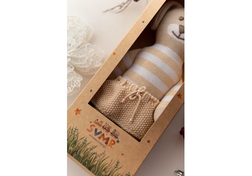 зображення 13 - М'яка еко- іграшка ручної роботи Песик Стефанійка 32 см SVMR