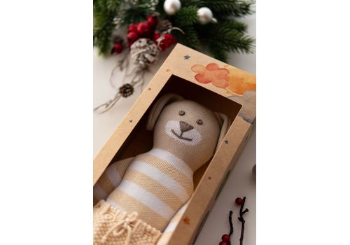 зображення 14 - М'яка еко- іграшка ручної роботи Песик Стефанійка 32 см SVMR