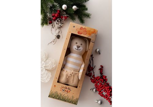 зображення 16 - М'яка еко- іграшка ручної роботи Песик Стефанійка 32 см SVMR