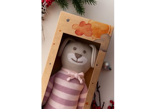 зображення 4 - М'яка еко- іграшка ручної роботи Песик Стефаник 32 см SVMR