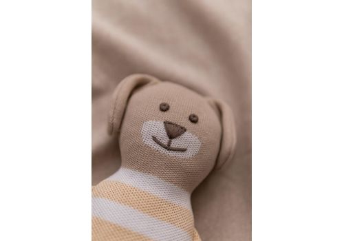 зображення 4 - М'яка еко- іграшка ручної роботи Песик Стефаник бежевий 32 см SVMR