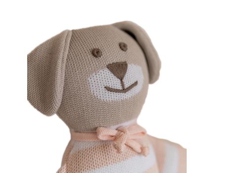зображення 7 - М'яка еко- іграшка ручної роботи Песик Стефаник бежевий 32 см SVMR