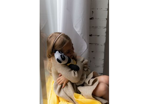 зображення 4 - М'яка еко- іграшка ручної роботи Панда Міранда 32 см SVMR