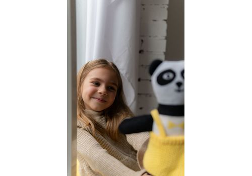 зображення 5 - М'яка еко- іграшка ручної роботи Панда Міранда 32 см SVMR