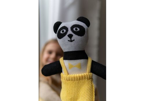зображення 6 - М'яка еко- іграшка ручної роботи Панда Міранда 32 см SVMR