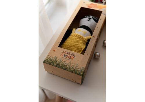 зображення 9 - М'яка еко- іграшка ручної роботи Панда Міранда 32 см SVMR