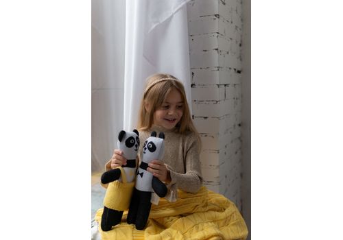 зображення 3 - М'яка еко- іграшка ручної роботи Панда Брюс 32 см SVMR