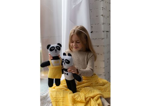 зображення 4 - М'яка еко- іграшка ручної роботи Панда Брюс 32 см SVMR