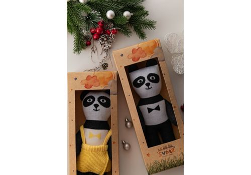 зображення 14 - М'яка еко- іграшка ручної роботи Панда Брюс 32 см SVMR